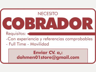  Se necesita Cobrador 